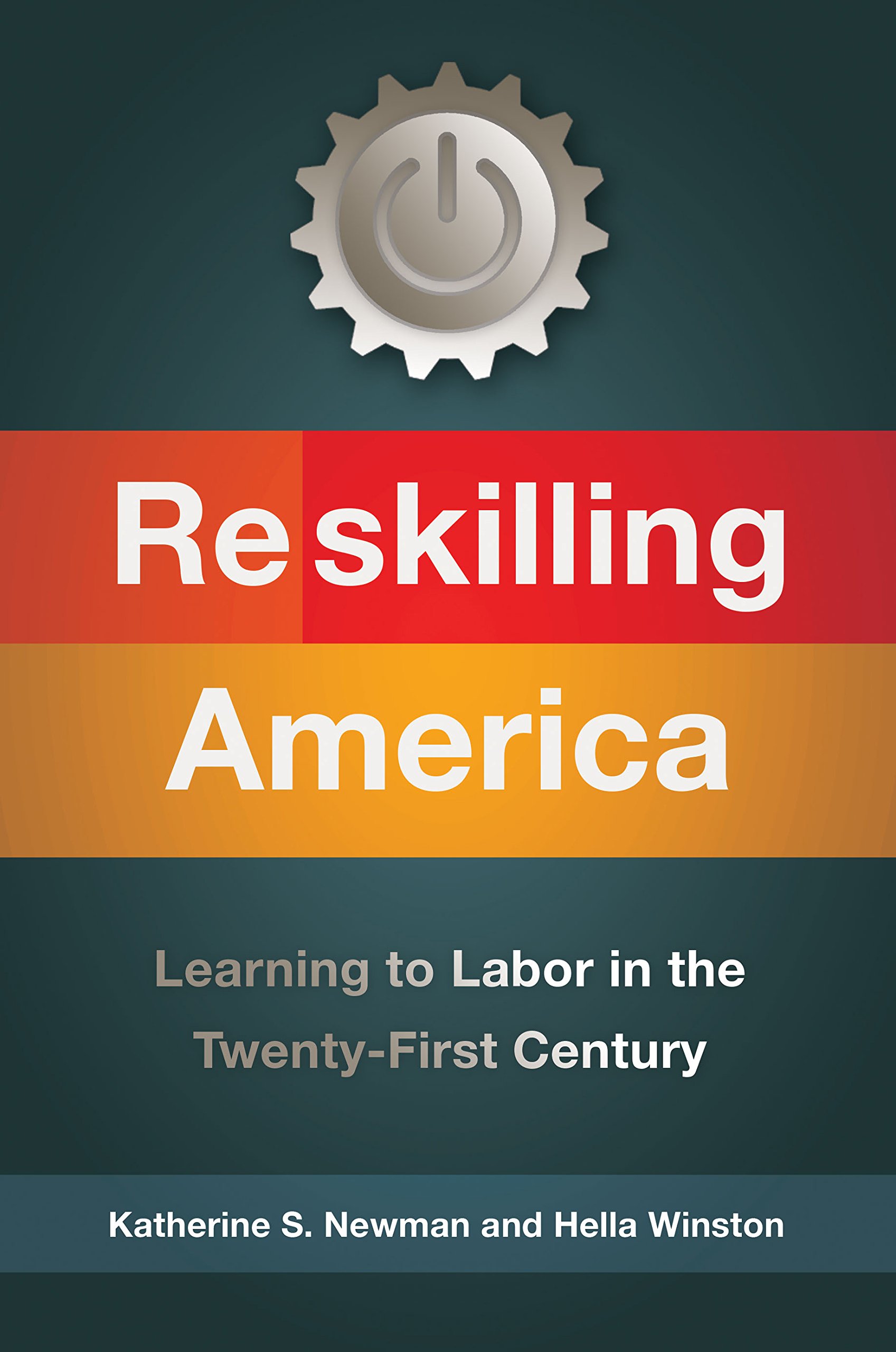 Reskilling America: Learning to Labor in the Twenty-First Century Power symbol with a gear around it.