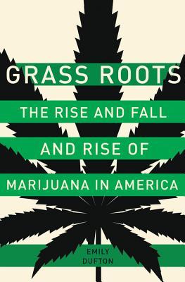 Grass Roots A black marijuana leaf.