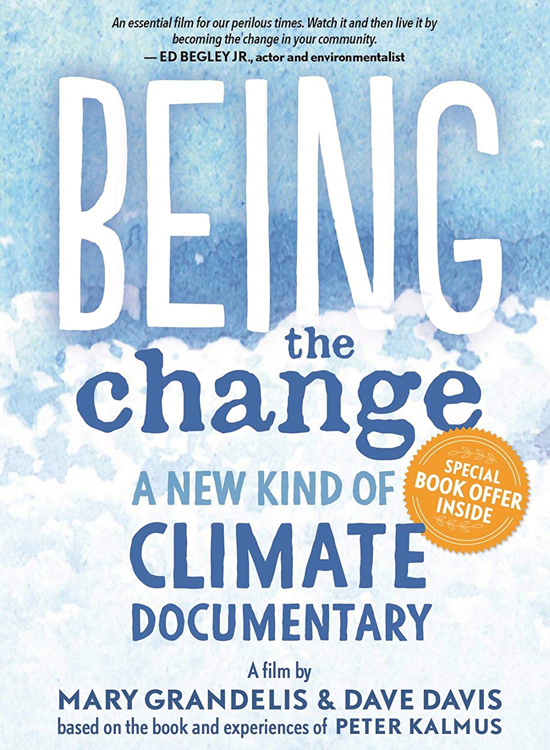 Being the Change: A New Kind of Climate Documentary Blue and white texture, reminiscent of snow or clouds.