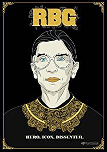 RBG Illustration of Ruth Bader Ginsburg.