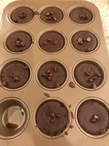 Brownies in a muffin tin.
