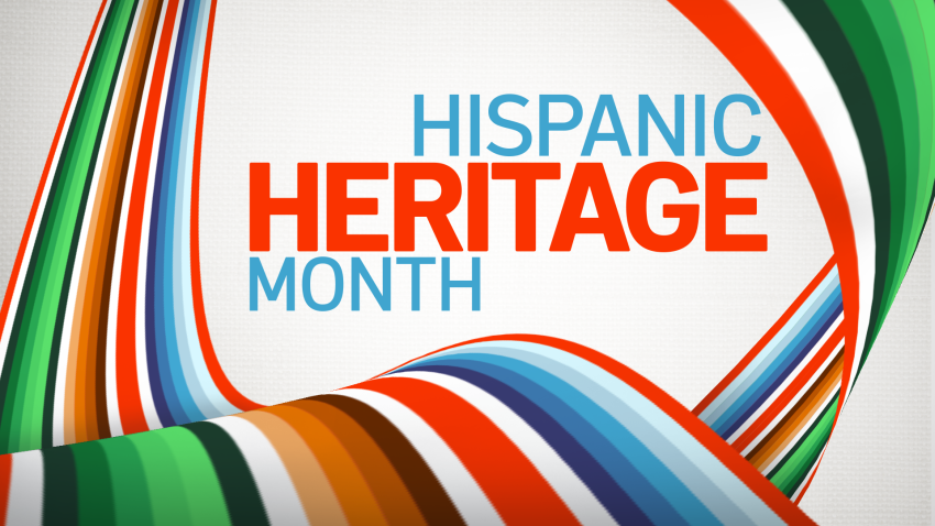 Hispanic Heritage Month colorful graphic