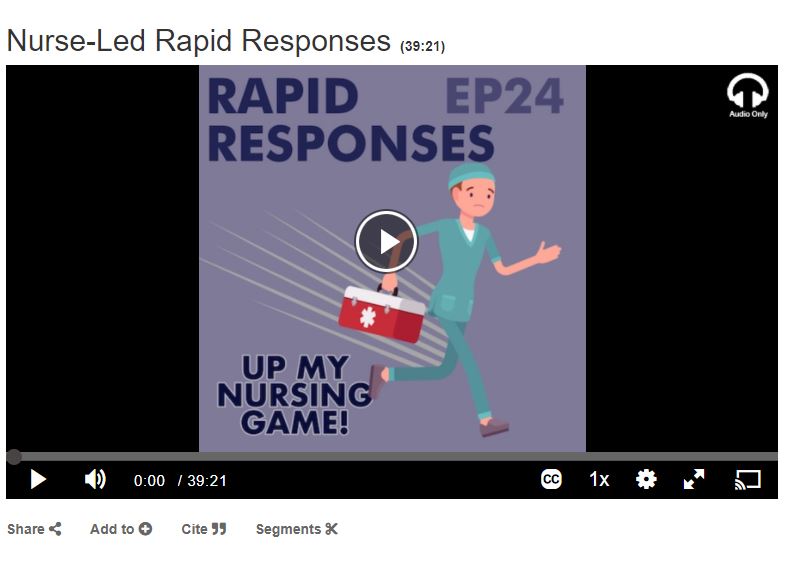 Nurse-Led Rapid Responses Podcast